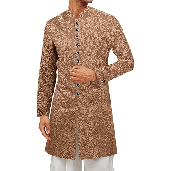 Jacquard Indo Western Designer Sherwani at ₹ 4955/piece in Surat | ID