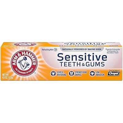 ARM &amp; HAMMER Sensitive Teeth &amp; Gums Toothpaste 4.5 oz (Pack of 4)