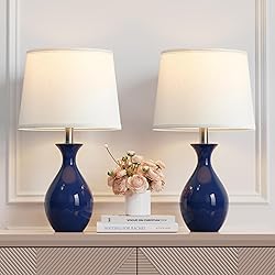 PARTPHONER Table Lamp Set of 2, Modern Ceramic