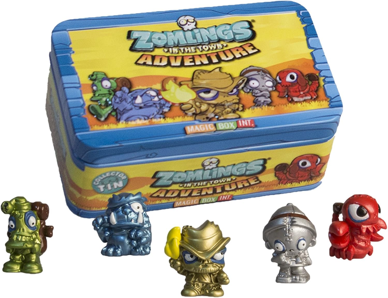 Zomling Adventure Tin - 5 Figures & Tin, Series 1 by Zomlings: Amazon.es: Juguetes y juegos