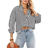 JINKESI Button Down Shirts & Blouses for Women Long Sleeve Slim Fit Office Casual Business with Pocket 100% Cotton