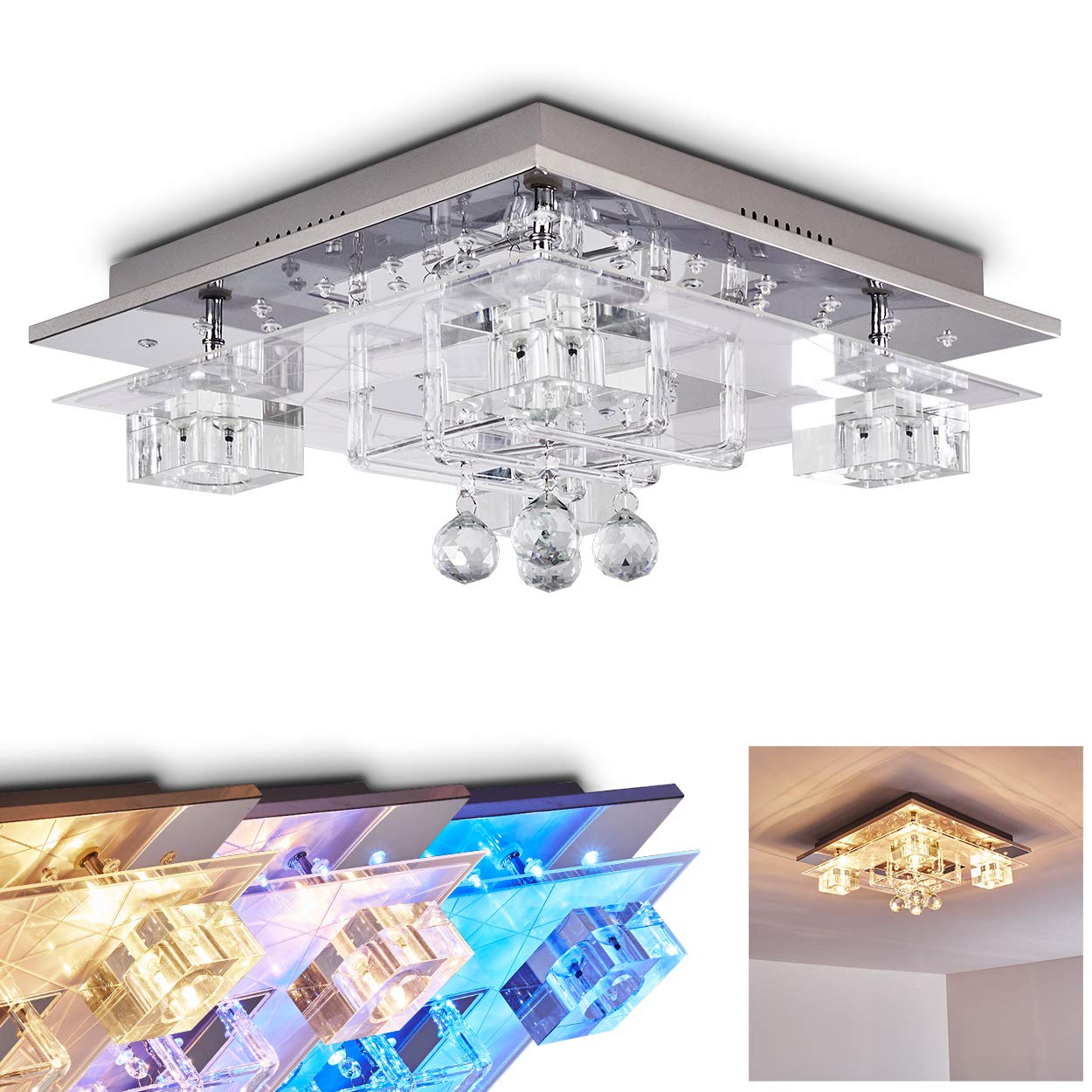 Modern Led Ceiling Light Colour Change And Remote Control Amazon