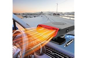 QEPJO Portable Car Heater and Defroster That Plugs into Cigarette Lighter for Car 12V 200W Fast Heating and Cooling Fans for Car with Aromatherapy Car Heaters for Vehicle