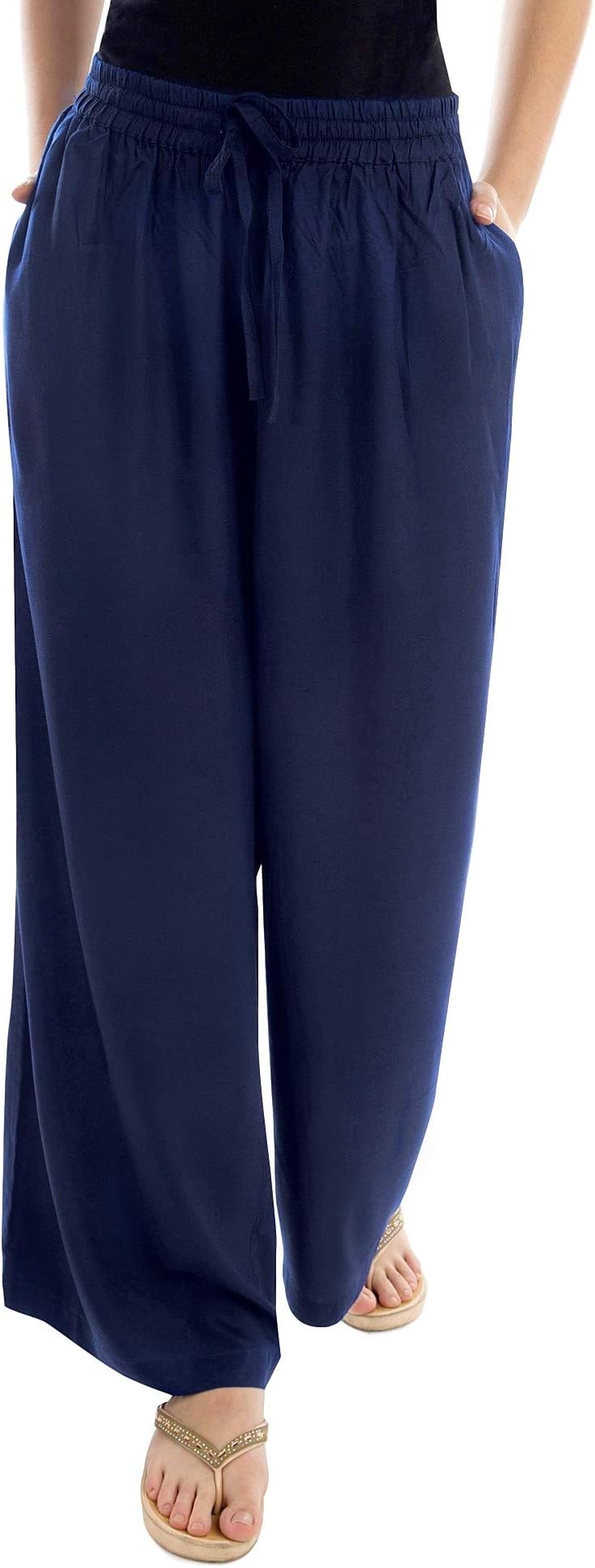 Soft Superior Cotton Women's Maternity Palazzo Pant in Bottle Green, Size XS-10XL