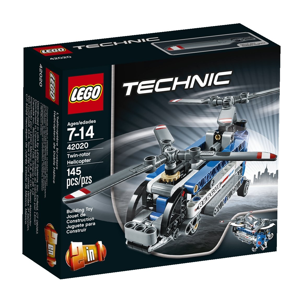 lego technic twin rotor helicopter