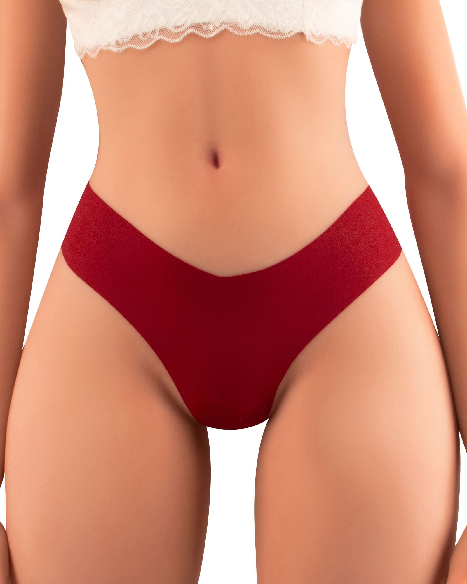 Photo 1 of Banamic Seamless Thongs for Women Breathable Thong Underwear (S)