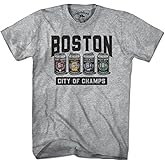 Boston 4-Pack Champions T-Shirt – Unisex Tribute Tee, Soft Cotton Blend, Celebrating New England's Championship Teams
