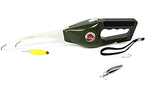 Ronco Pocket Fisherman All-in-One Portable Rod and Reel Combo Spin Casting Outfit, Foldable and Compact, Mini Tackle Box in Handle, Great for Kids and Adults