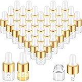 Didaey 100 Pcs Mini Glass Oil Dropper Bottle
