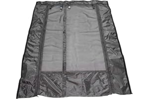 Magnetic RV Bug Screen Door, Fine Mesh Sun Protection with Buckles for Van & Car Doors/52x71 Inch