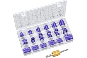 AUTOUTLET 270 PCS O Rings Kit Purple 18 Sizes Car Air Conditioning O-Ring Assortment Set with Valve Core Removal Tool for Door, Window, Electric Appliance, Bearing, Pump, Roller Auto, Home Appliances