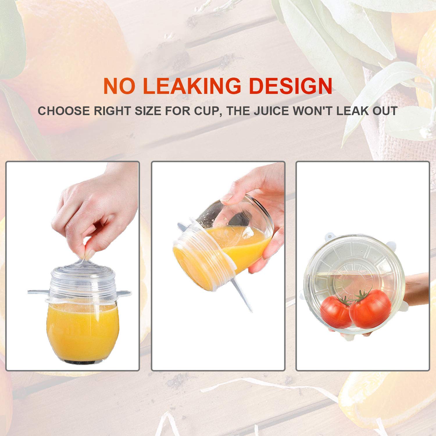 Silicone Stretch Lids 12 Packs Reusable, Durable and Expandable Silicone Covers Fresh Food Cover Fit Various Sizes and Shapes of Containers for Keeping Food Fresh, Dishwasher and Freezer Safe