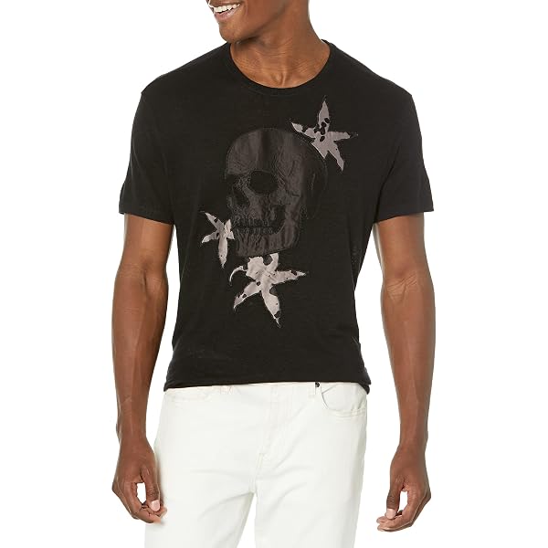 Buy John Varvatos Mens Embellished Skull Tee At Jamaica