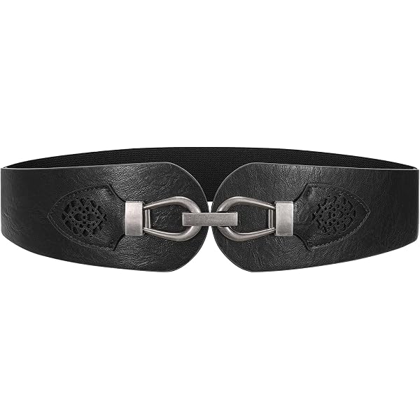 1163 Women Retro Fashion Elastic Belt Stretchy Skinny Waist For Dress Women Skinny Elastic Stretch Belt for Dresses Retro Ladies  main image 3