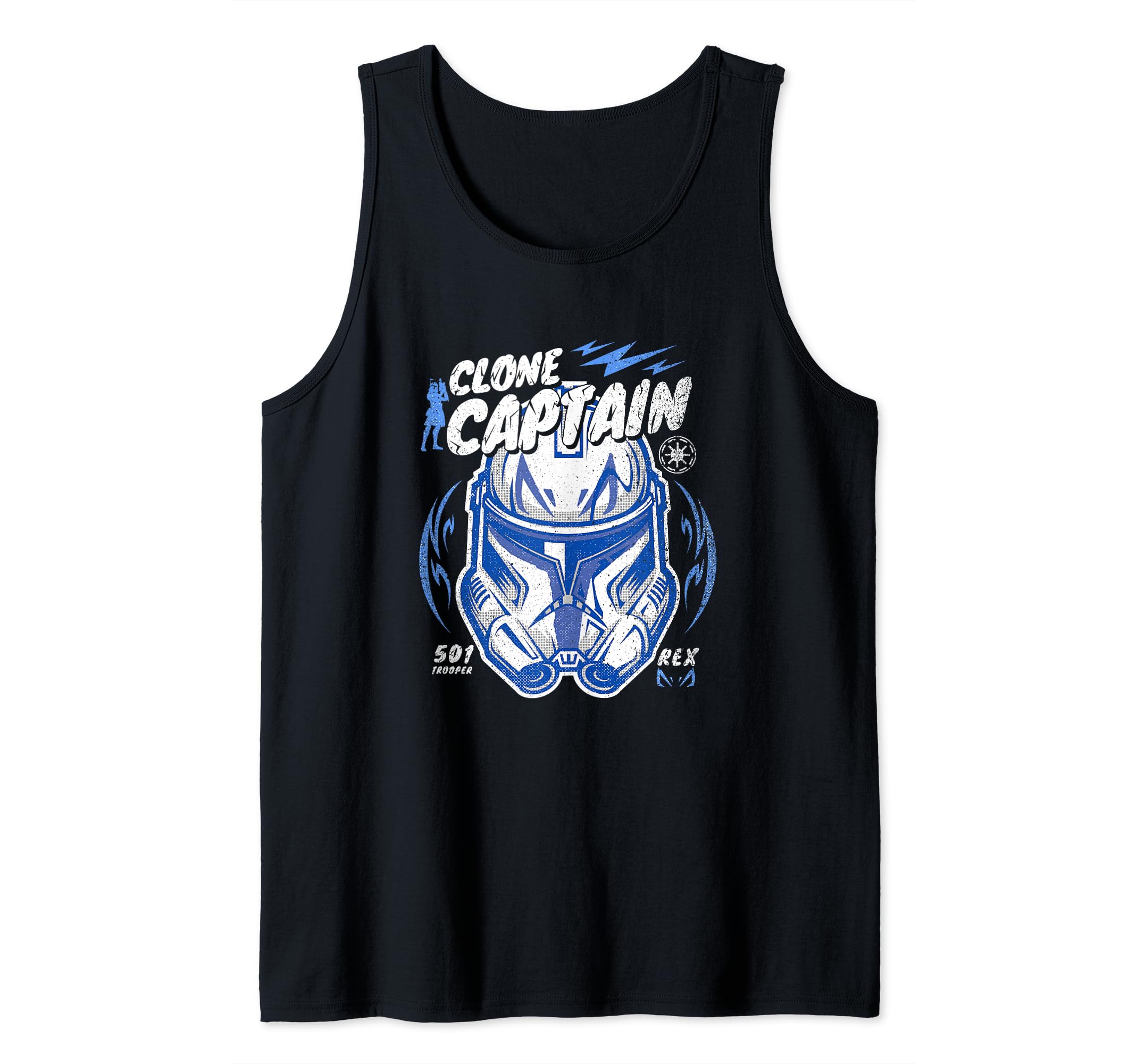 Star Wars Clone Captain Head Shot Portrait Tank Top