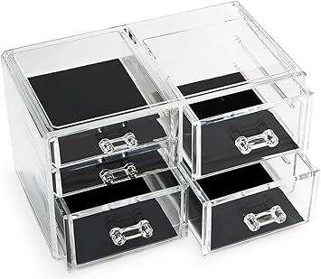 St.Oswalds Transparent Make-up Organizer für Kosmetik Aufbewahrung 5