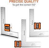 Preciva Machinist Square 90 Degree Right Angle 150x100mm Steel Ruler view 3