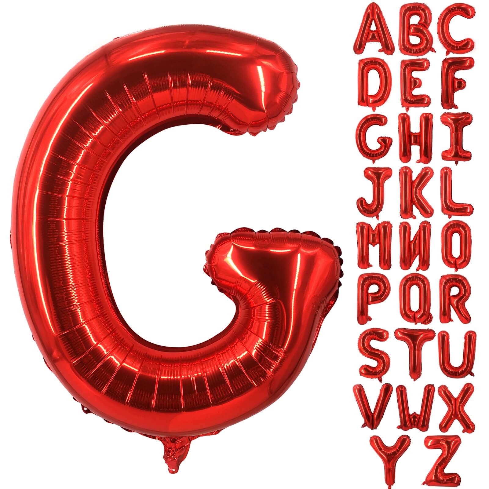 Lovoir 40 Inch Large Red Letter G Balloons Big Size Jumbo Mylar Foil Helium Balloon for Birthday Party Celebration Decorations Alphabet Red G