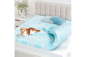 NEWBULIG Mattress Toppers Memory Foam Twin, 2 Inch Thick Bed Topper Pad Cooling Gel Infused Soft Comfy Padding Breathable for Sleeper Sofa Couch RV Camper, CertiPUR-US Certified