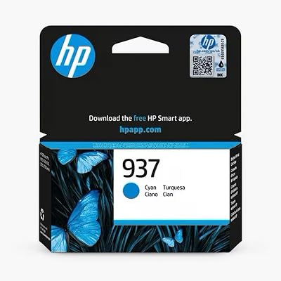 HP 937 Cyan Original Ink Cartridge for OfficeJet Pro Series