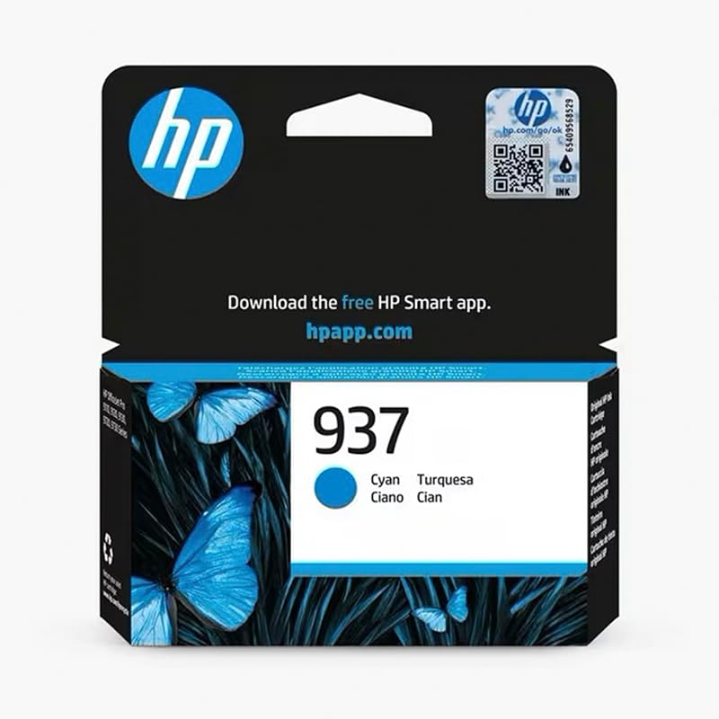 HP 937 Cyan Original Ink Cartridge for OfficeJet Pro Series