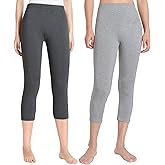 Latuza Women's Bamboo Viscose 21" Capri Pajama Leggings Soft Sleep Leggings
