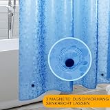 WELTRXE Shower Curtain 183x183cm Clear EVA Waterproof Liner with 12 Hooks view 2