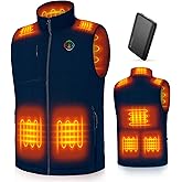KOVNLO Heated Vest for Men with Battery Pack Included, Soft Fleece Smart Electric Lightweight Heated Jacket