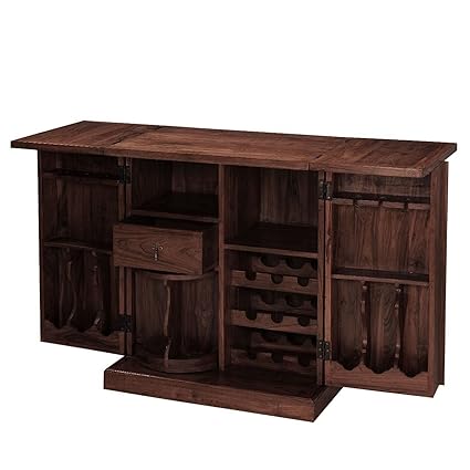 Inhouz INHZ0852(WL) Bar Cabinet (Brown)
