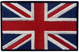 EmbTao British Union Jack Embroidered Patch England Flag UK Great Britain Iron On Sew On Emblem