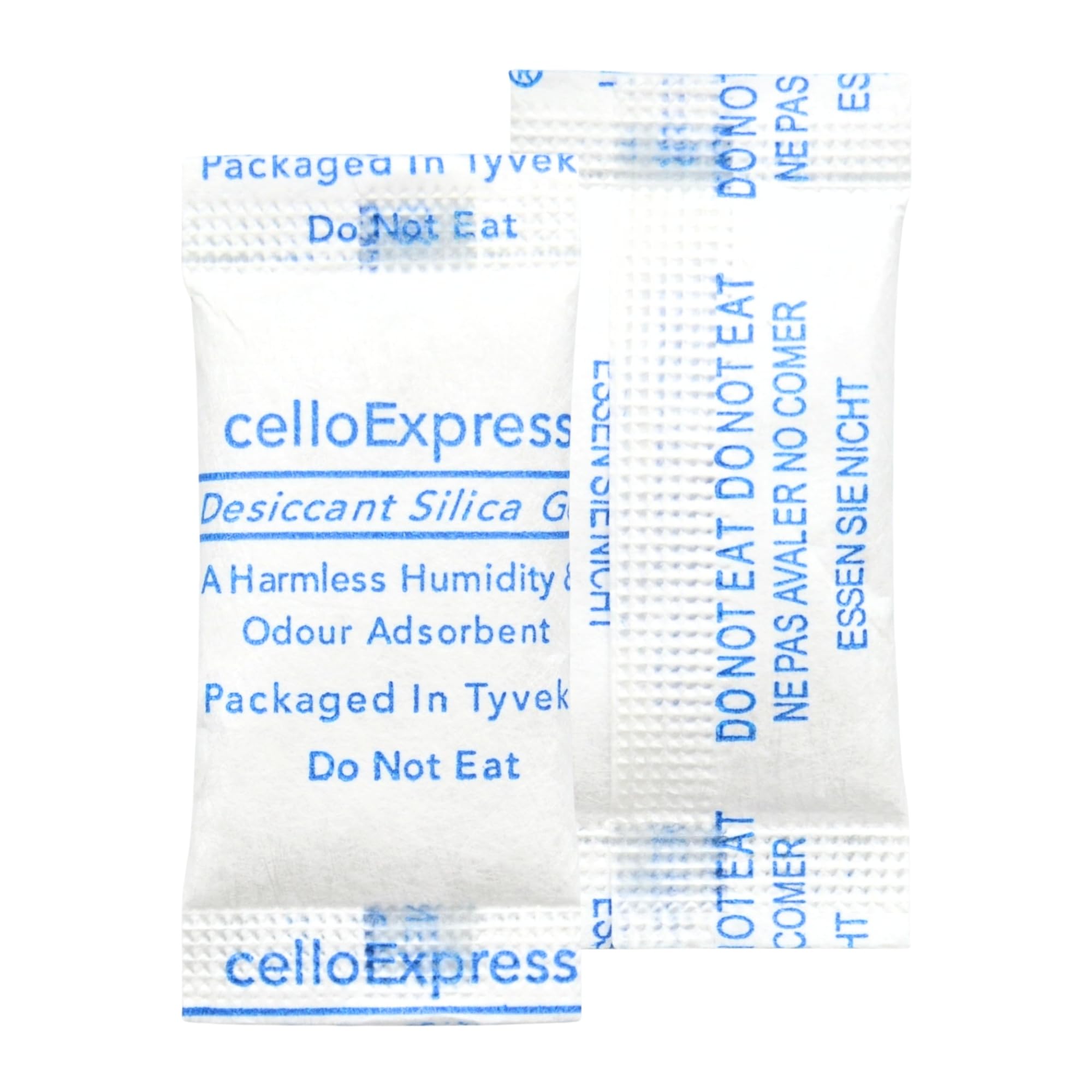 celloexpress 1g Silica Gel Pouches - Pack of 50 - Total Gel Weight 50g - Silica Gel in Tyvek Fabric Sachets (1g, 50)