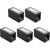 Cable Matters (5 Pack) RJ45 Cat6 In-Line Coupler in Black
