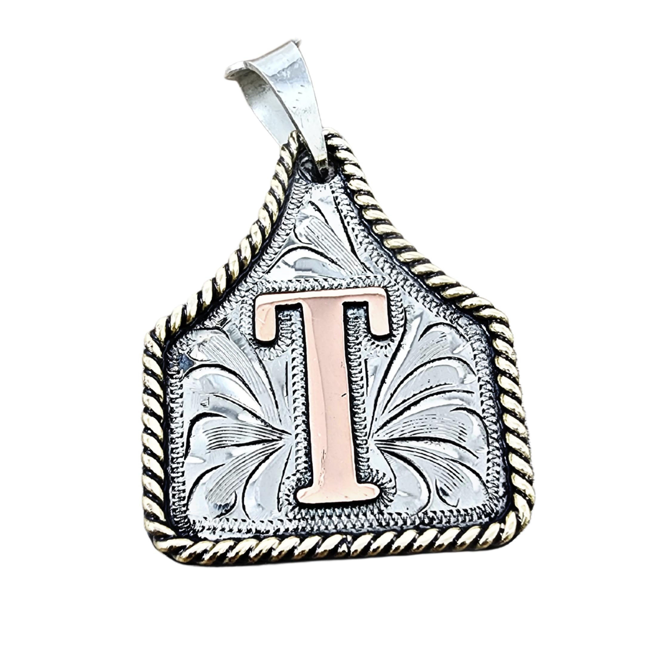 Custom Handmade Cow Tag Western Necklace with