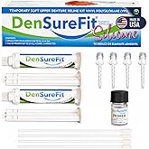DenSureFit Upper Denture Reline Kit, Soft Silicone Liner | Soft silicone liner for loose upper dentures; helps improve suction, fit and comfort for months.