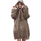 Viviland Blanket Hoodie Oversized Sweatshirt Super Soft Warm Comfortable Giant Pullover with Large Front Pocket,Gifts for Women Men Teenagers,Sloth