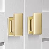 VEHCIL 10 Pack Square Brushed Brass Gold Cabinet