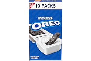 Handi-Snacks OREO Cookie Sticks 'N Creme Dip Snack Packs, 10 Snack Packs
