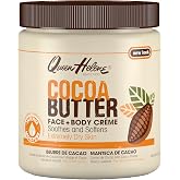 Queen Helene Cocoa Butter Face &amp; Body Cream &ndash; Extra Rich Moisturizing Formula for Dry Skin | Softens, Smooths &amp; Restores Radiance | 4.8 oz Jar