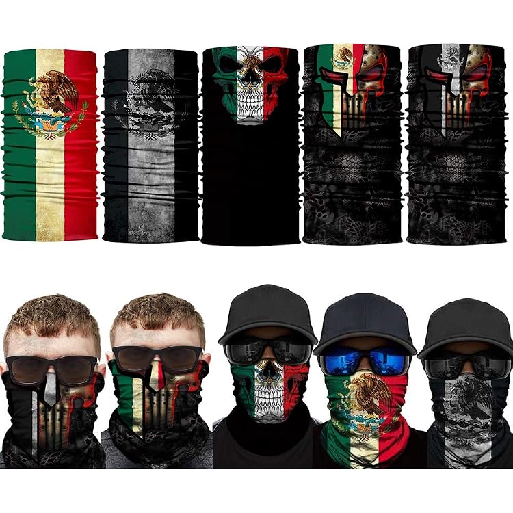 Bufanda Tubular Multifuncional Con Estampado De Calavera - Pasamontañas, Protector Facial - Para Moto, Esquí, Paintball