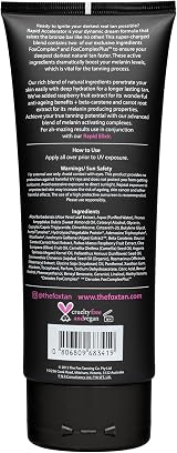 The Fox Tan Rapid Accelerator Lotion 180ml Sunbed Tanning Vegan Cruelty-Free view 6