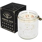 YTENTE Aries Gifts for Women,Zodiac Sign Aries Candles, Astrology Gift Crystal Candles, Scented Candles Gifts for Women Mom Sister Daughter Birthday Mother's Day Gift (Aries)