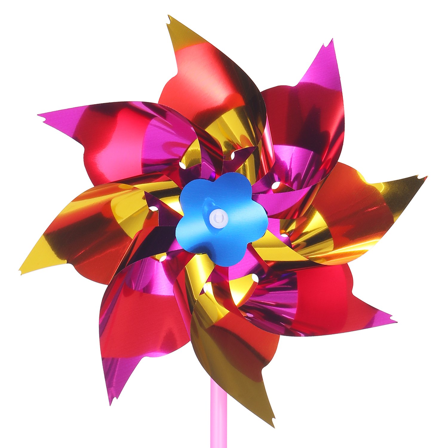 50 Pcs Plastic Rainbow Pinwheel, Party Pinwheels DIY Lawn Windmill Set for Teenagers Toy Garden Party Lawn Decor, Assorted Color