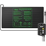iPower 48" x 20" Large Warm Hydroponic Seedling Heat Mat and 68-108&deg;F Digital Thermostat Control Combo Set for Seed Germination