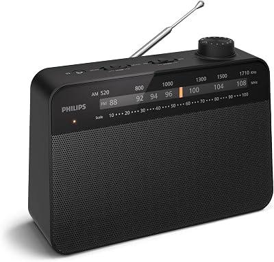 Philips TAR2509 Portable FM/MW Radio with Tone Control