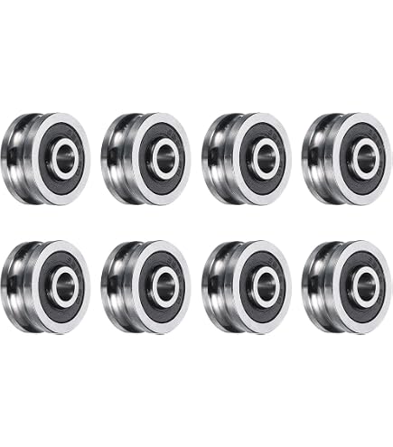 Rodamientos De Bolas Con Ranura En U - Pack De 10, Modelo U624ZZ (4x13x7 Mm)