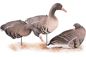 Heerweiyi Goose Decoys Pack of 6, Popular New Material EVA Collapsible Plastic Goose Hunting Decoys, Goose Decoys, Easy to Carry and Use, Cost Effective.