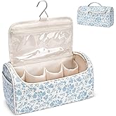idoltimes Quilted Hair Tools Travel Bag, Cute Portable Organizer Case with Hanging Hook, Compatible with Dyson Airwrap Styler,Hair Curler Accessories