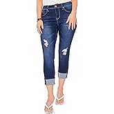 Royalty for Me Womens Royalty for Me Jeans Women Petite Wannabetta Butt Mega Cuff Ankle