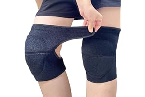 JYBTAA Work Knee Pads for Men Women, Soft Gardening Kneeling Pad with Thick Foam for Cleaning Weeding Construction, Safety Knee Protector for Tactical Mechanic Yard Concrete Floor, Black M (1 Pair)