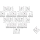 XVX Blank Crystal Transparent Keycaps, PC Material Custom DIY Sweet Heart Keyboard Caps, Backlit Clear Glitter Candy Keycap Cherry Profile for MX Switches Mechanical Keyboard (21pcs)